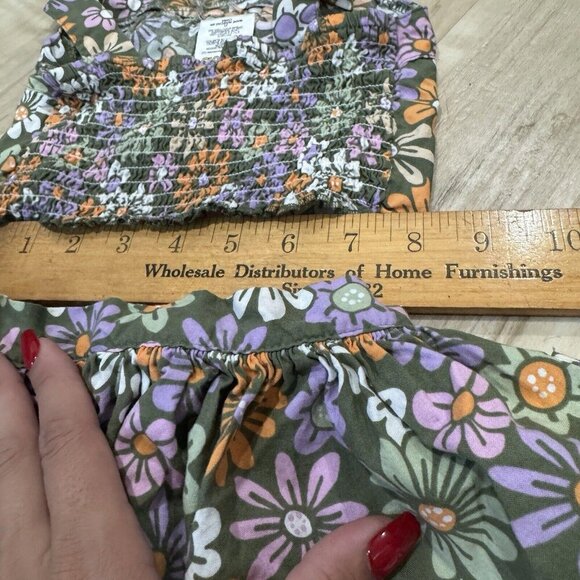 Kids Peanuts Floral 2 Piece Set Multicolor Size 3T - Picture 8 of 9